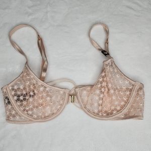 Victoria Secret Luxe Lingerie collection | Starburst Unlined Demi Bra  32C